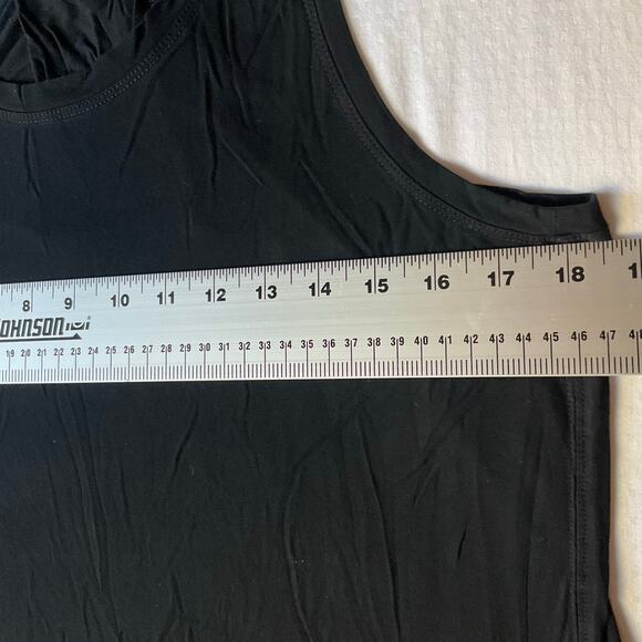 Ododos Women’s Sleeveless Tank Top size M, Solid Black, Soft & Stretchy - Picture 3 of 7